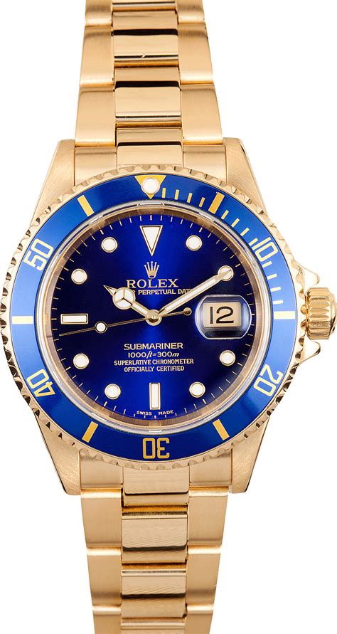 rolex 18k gold watch|Rolex submariner 18k gold price.